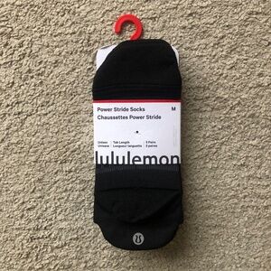 LULULEMON Power Stride Socks.3 Pack.NWT.